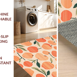 Ultra Soft Area Rug, Non Slip, Stain Resistant, Washable Area Rugs for Living Room, Bedroom, Radiant Cozy Decorative Touch(Orange)