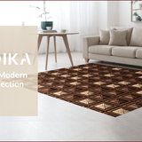 Ultra Soft Area Rug, Non Slip, Stain Resistant, Washable Area Rugs for Living Room, Bedroom, Southwestern(Brown)