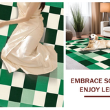 Chic Textured Retro Checker Motif(Green)