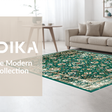 Chic Earth Toned Distressed Motif(Green)