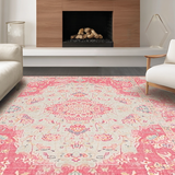 Charming Retro Medallion Accent(Pink)