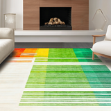 Ultra Soft Area Rug, Non Slip, Stain Resistant, Washable Area Rugs for Living Room, Bedroom, Elegant Earthy Swirl Design(Yellow)