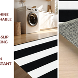 Artistic Black White Patterned Canvas(Black)