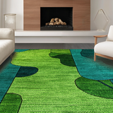 Artistic Textured Layered Composition(Green)