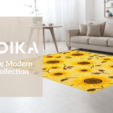 Playful Modern Sunflower Accent(Yellow)
