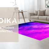 Ultra Soft Area Rug, Non Slip, Stain Resistant, Washable Area Rugs for Living Room, Bedroom, Lively Galactic Nebula Aesthetic(Purple)