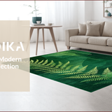 Ultra Soft Area Rug, Non Slip, Stain Resistant, Washable Area Rugs for Living Room, Bedroom, Chic Abstract Earthy Tones(Green)