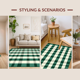 Charming Vintage Checked Aesthetic(Green)