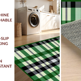 Inviting Holiday Plaid Decor Element(Green)