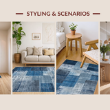 Lively Colorful Medley of Shapes(Blue)