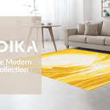 Chic Abstract Wavy Lines Aesthetic(Yellow)