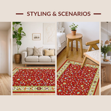 Charming Whimsical Floral Touch(Red)