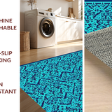 Vibrant Multi Color Geometric Design(Blue)
