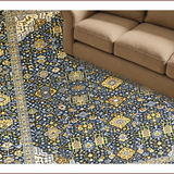 Ultra Soft Area Rug, Non Slip, Stain Resistant, Washable Area Rugs for Living Room, Bedroom, Chic Transitional Abstract Design(Black)