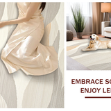 Sophisticated White Tiled Arrangement(Beige)