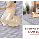 Ultra Soft Area Rug, Non Slip, Stain Resistant, Washable Area Rugs for Living Room, Bedroom, Subtle Modern Tiled Aesthetic(Gray)
