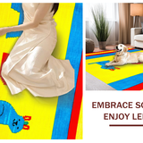 Ultra Soft Area Rug, Non Slip, Stain Resistant, Washable Area Rugs for Living Room, Bedroom, Playful Numbered Animal Theme(Yellow)