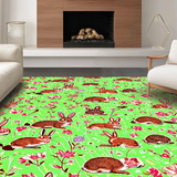 Fresh Spring Garden Entrance Mat(Green)