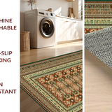 Ultra Soft Area Rug, Non Slip, Stain Resistant, Washable Area Rugs for Living Room, Bedroom, Contemporary Soft Color Palette(Brown)