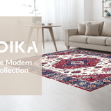 Eclectic Colorful Circular Motif(White)