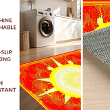 Colorful Patterned Floor Art(Red)