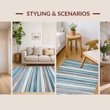 Contemporary Earthy Textured Design(Blue)