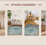 Ultra Soft Area Rug, Non Slip, Stain Resistant, Washable Area Rugs for Living Room, Bedroom, Dual-Colored Transitional Bedroom Stain-Resistant Carpet(Gray)