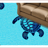 Ultra Soft Area Rug, Non Slip, Stain Resistant, Washable Area Rugs for Living Room, Bedroom, Beach Theme Entryway Soft Velvet Area Rug(Blue)