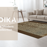 Ultra Soft Area Rug, Non Slip, Stain Resistant, Washable Area Rugs for Living Room, Bedroom, Chic Earthy Animal Print Aesthetic(Beige)