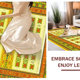 Ultra Soft Area Rug, Non Slip, Stain Resistant, Washable Area Rugs for Living Room, Bedroom, Vivid Sunburst Geometric Arrangement(Yellow)