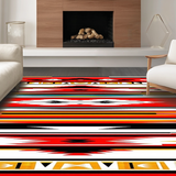 Luxurious Warm Tones Striped Fabric(Red)