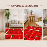Artistic Round Fruit Design(Red)