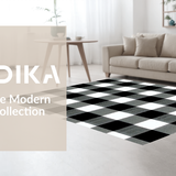 Chic Rustic Checkered Motif(Black)