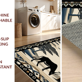 Ultra Soft Area Rug, Non Slip, Stain Resistant, Washable Area Rugs for Living Room, Bedroom, Modern Artistic Zebra-Inspired Look(Beige)
