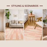 Cozy Earthy Textured Diamond Design(Pink)