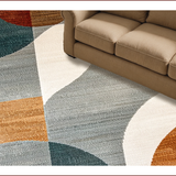Ultra Soft Area Rug, Non Slip, Stain Resistant, Washable Area Rugs for Living Room, Bedroom, Modern Neutral Abstract Living Room Stain-Resistant Rug(Gray)