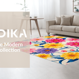 Lively Abstract Botanical Display(White)