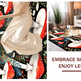 Artistic Mushroom Inspired Composition(Red)