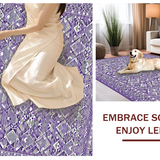 Ultra Soft Area Rug, Non Slip, Stain Resistant, Washable Area Rugs for Living Room, Bedroom, Artistic Rich Purple Comfort(Purple)