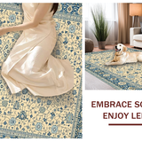 Artful Rustic Blue Tones Design(Beige)