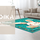 Elegant Minimalist Spring Rabbit(Blue)