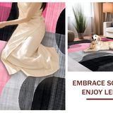 Chic Modern Geometric Wave Design(Black)