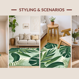 Contemporary Leaf Print Elegance(Green)