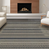 Elegant Black and Cream Tiled Motif(Gray)