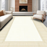 Ultra Soft Area Rug, Non Slip, Stain Resistant, Washable Area Rugs for Living Room, Bedroom, Elegant Beige Bathroom(Beige)
