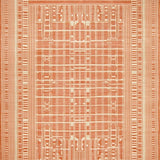 Ultra Soft Area Rug, Non Slip, Stain Resistant, Washable Area Rugs for Living Room, Bedroom, Geometric Terracotta(Orange)