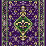 Ultra Soft Area Rug, Non Slip, Stain Resistant, Washable Area Rugs for Living Room, Bedroom, Elegant Purple Trellis Aesthetic(Purple)