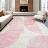 Ultra Soft Area Rug, Non Slip, Stain Resistant, Washable Area Rugs for Living Room, Bedroom, Symmetrical Bow-Shaped Rug, Aesthetic Room Decor(Pink)