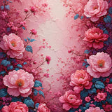 Ultra Soft Area Rug, Non Slip, Stain Resistant, Washable Area Rugs for Living Room, Bedroom, Charming Floral Pink Bathroom Carpet for Home Spa(Pink)