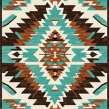 Ultra Soft Area Rug, Non Slip, Stain Resistant, Washable Area Rugs for Living Room, Bedroom, Minimalist Aztec Linear Patterns(Brown)